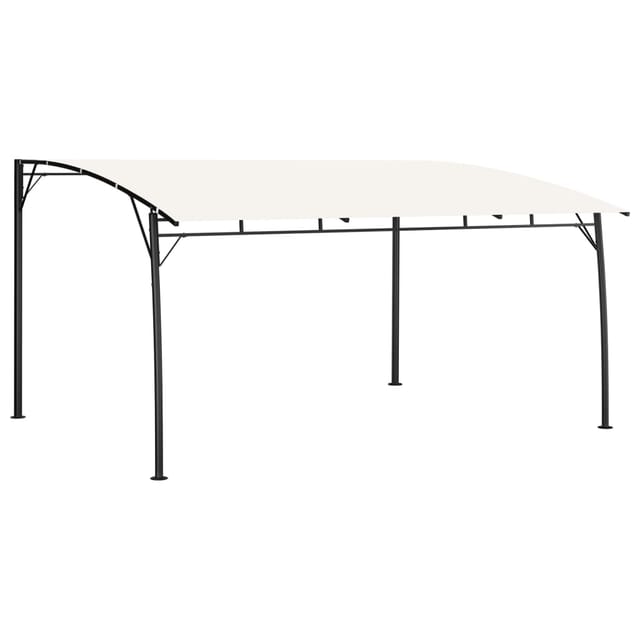 vidaXL Garten-Sonnenschutz 4x3x2,55 m CremeWeiß
