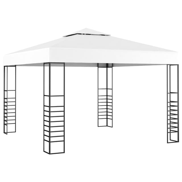 vidaXL Gartenpavillon 3x3 m Weiß Modell 11