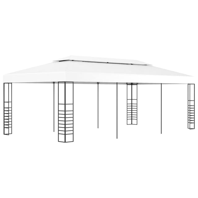 vidaXL Gartenpavillon 6x3 m Weiß