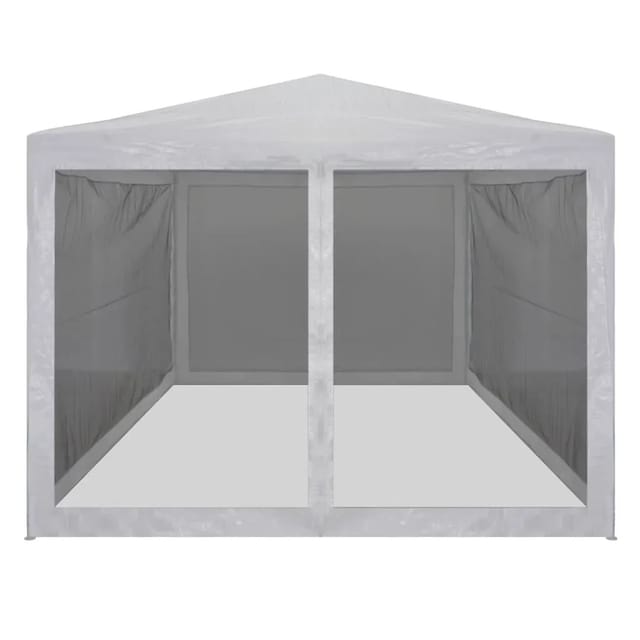 vidaXL Partyzelt mit 4 Mesh-Seitenwänden 4 x 3 m