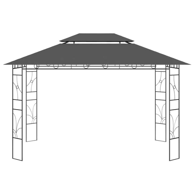vidaXL Pavillon 4x3x2,7 m Anthrazit 160 g/m2