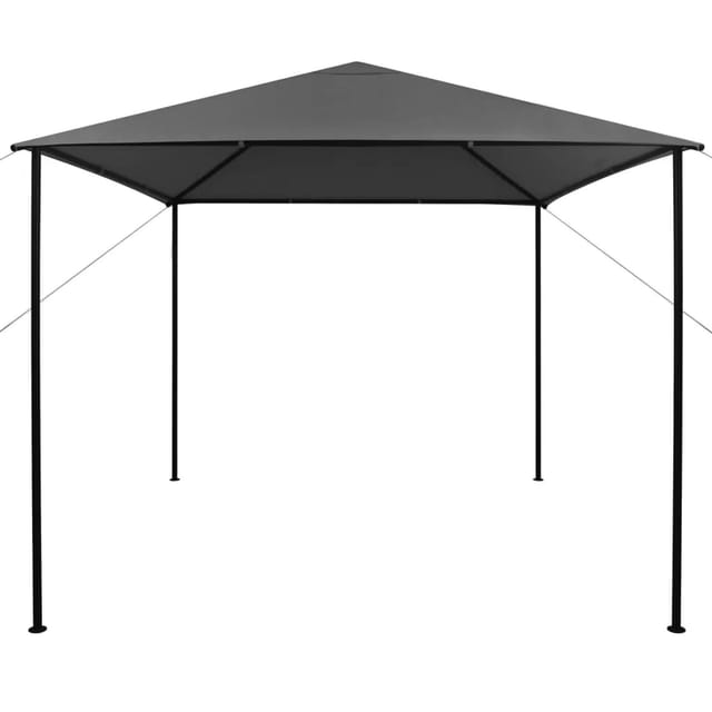 vidaXL Pavillon 3x3 m Anthrazit Stoff und Stahl 180 g/m2