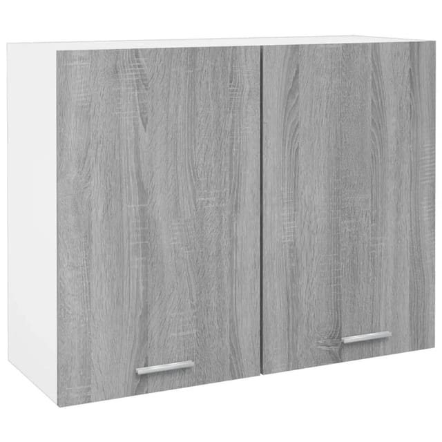vidaXL Hängeschrank Grau Sonoma 80x31x60 cm Holzwerkstoff