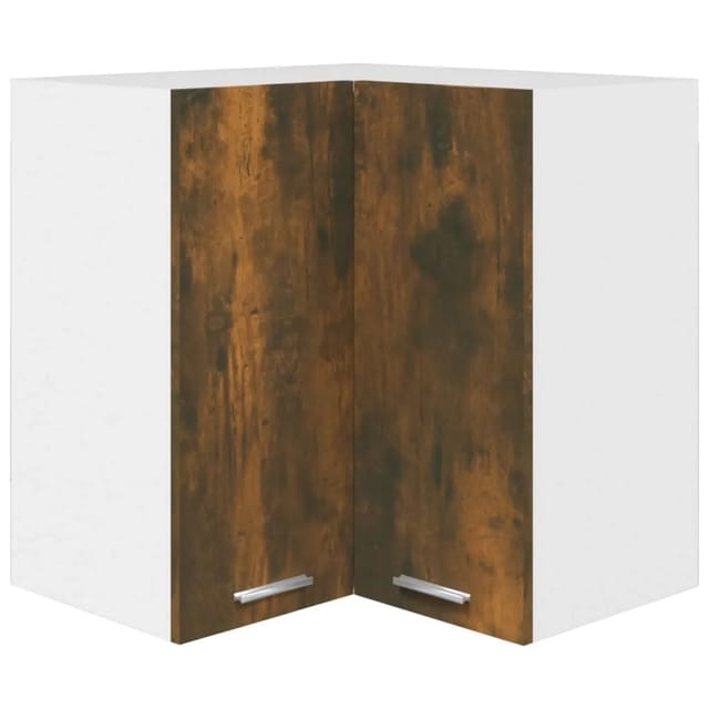 vidaXL Eck-Hängeschrank Räuchereiche 57x57x60 cm Holzwerkstoff