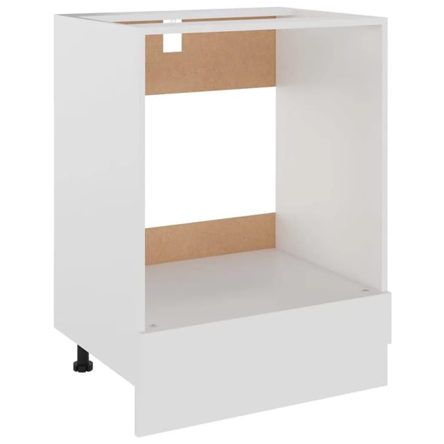 vidaXL Herdumbauschrank Weiß 60x46x81,5 cm Holzwerkstoff