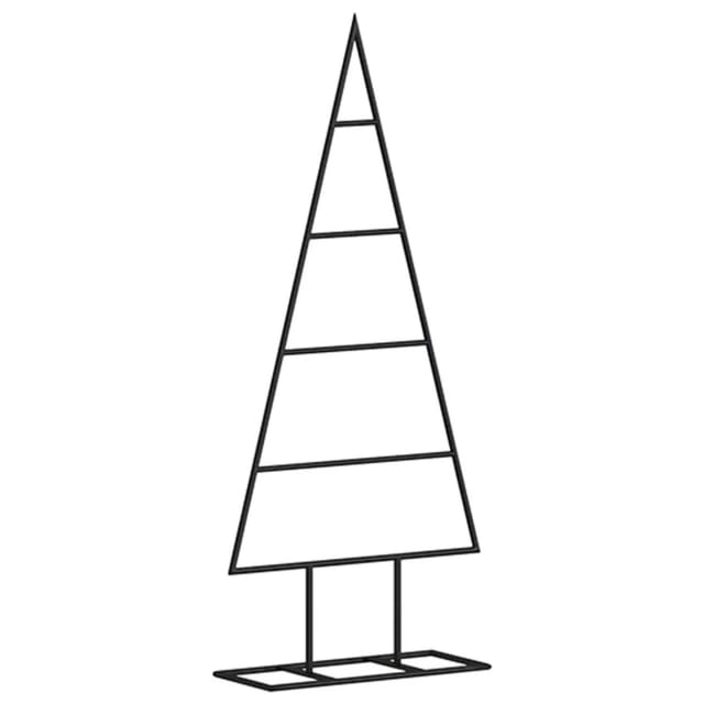 vidaXL Metall-Weihnachtsbaum Deko Schwarz 60 cm Modell 1