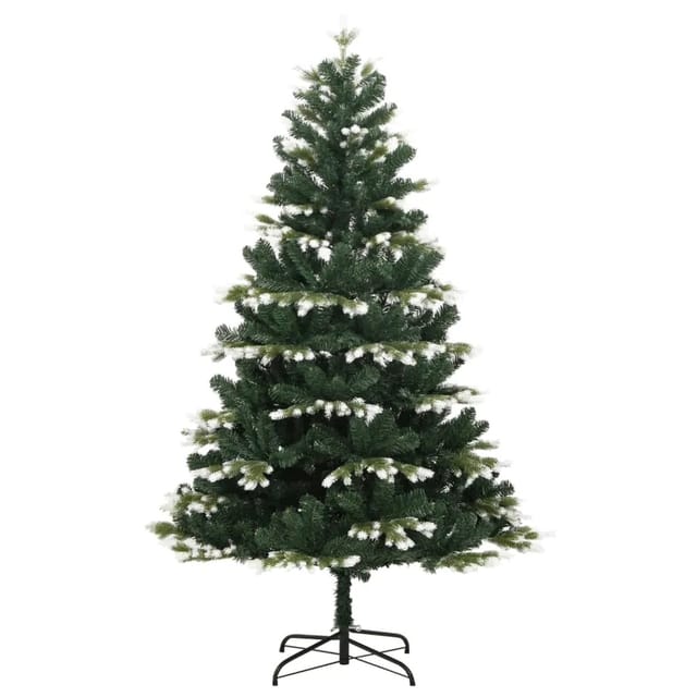 vidaXL Künstlicher Weihnachtsbaum Klappbar Beschneit 180 cm Modell 2