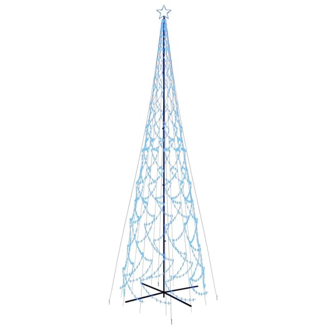vidaXL LED-Weihnachtsbaum Kegelform Blau 3000 LEDs 230x800 cm