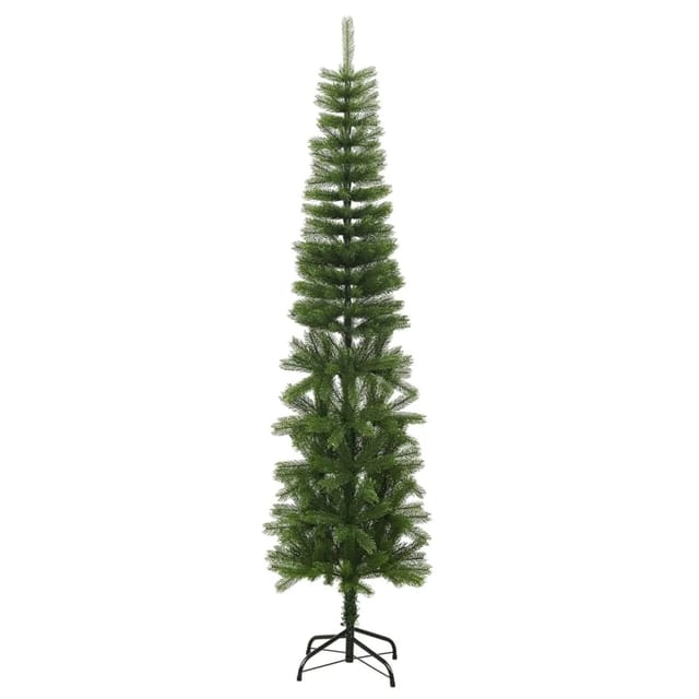 vidaXL Künstlicher Weihnachtsbaum mit Ständer Schlank 240 cm PE