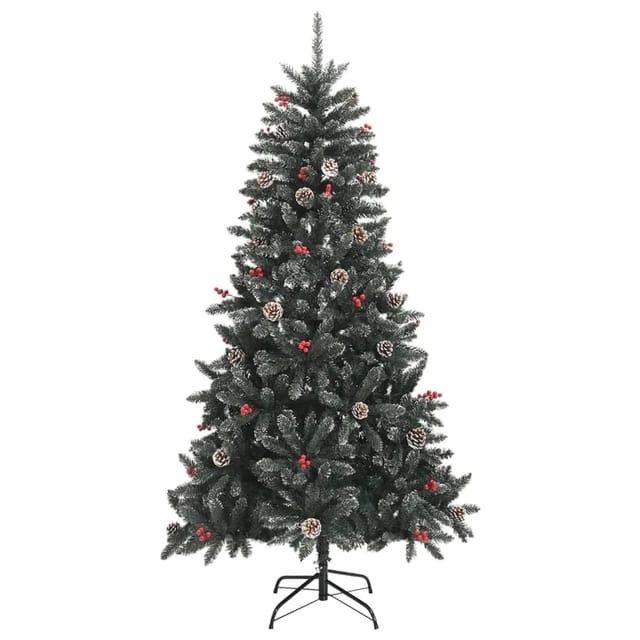 vidaXL Künstlicher Weihnachtsbaum mit Ständer Grün 180 cm PVC