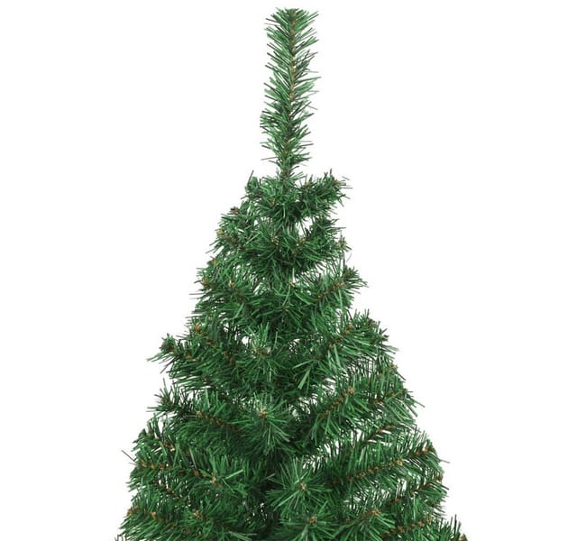 vidaXL Künstlicher Weihnachtsbaum mit Dicken Zweigen Grün 210 cm PVC
