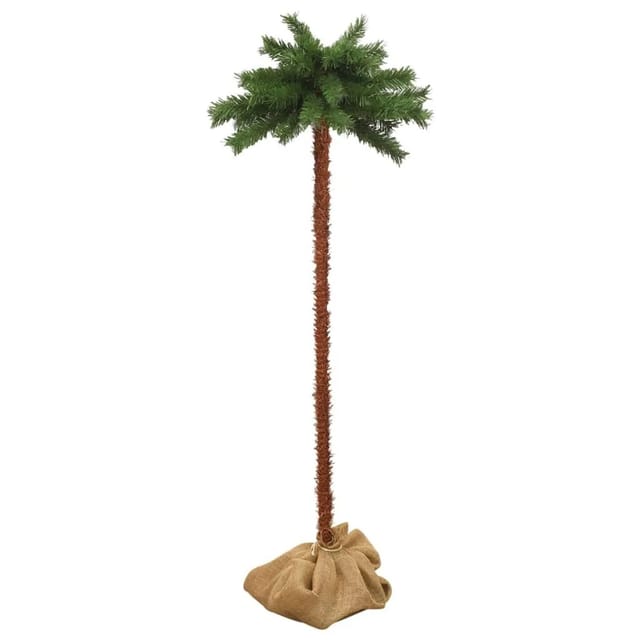 vidaXL Künstliche Palme mit LEDs 120 cm
