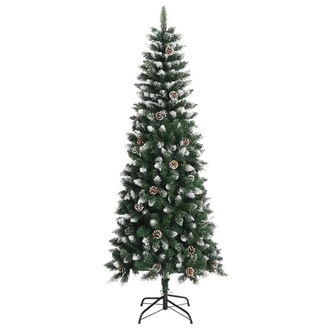 vidaXL Künstlicher Weihnachtsbaum mit Ständer Grün 210 cm PVC Modell 1