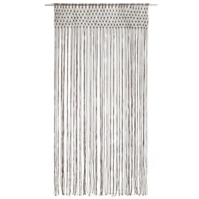 vidaXL Makramee Vorhang Taupe 140x240 cm Baumwolle Modell 4