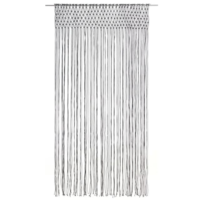 vidaXL Makramee Vorhang Anthrazit 140x240 cm Baumwolle Modell 2