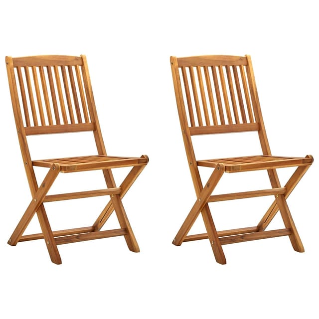 Vidaxl - Klappbare Gartenstühle 2 Stk. Massivholz Akazie