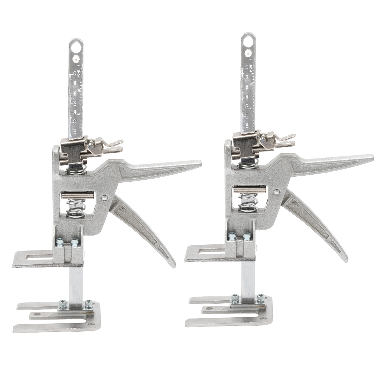 Jiubiaz Möbelheber Set 2 Stück Mit Skala, Fein Einstellbarer Montageheber 0-145 Mm, Plattenheber Für Möbel, Bis 150 Kg