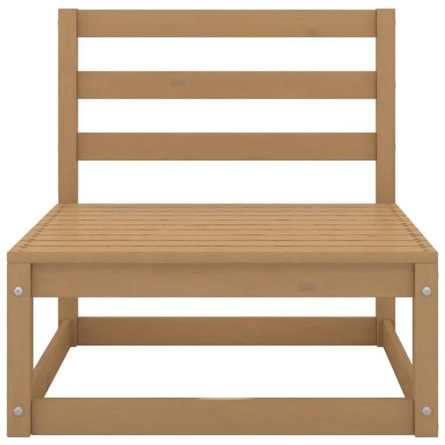 vidaXL Garten-Mittelsofa Honigbraun Massivholz Kiefer Modell 1