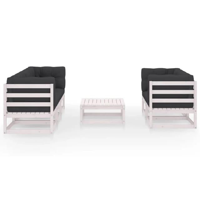 vidaXL 6-tlg Garten-Lounge-Set mit Kissen Kiefer Massivholz Modell 4