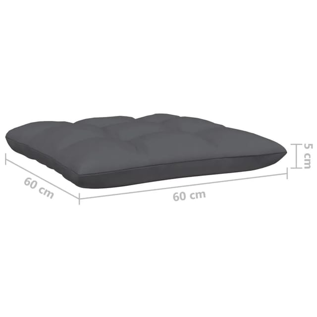 vidaXL 5-tlg Garten-Lounge-Set mit Anthrazit Kissen Kiefernholz Modell 7