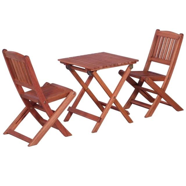 vidaXL Bistro-Set für Kinder 3-tlg Eukalyptusholz Massiv