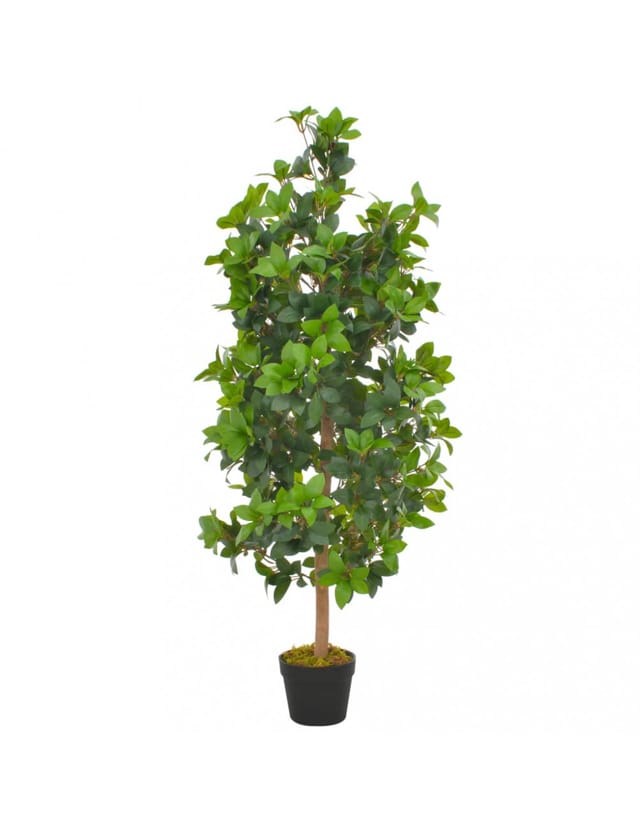 vidaXL Künstliche Pflanze Lorbeerbaum mit Topf Grün 120 cm Modell 1