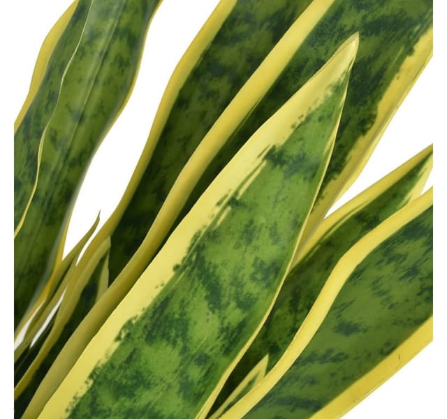 vidaXL Künstliche Sansevieria Bogenhanf mit Topf 65 cm Grün