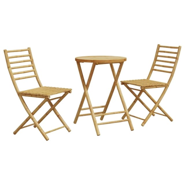 vidaXL 3-tlg Bistro-Set Bambus Modell 3