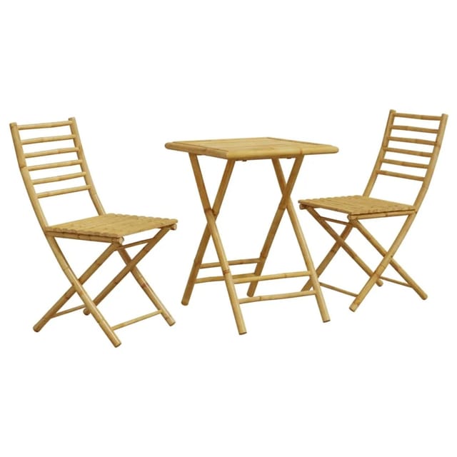 vidaXL 3-tlg Bistro-Set Bambus Modell 4