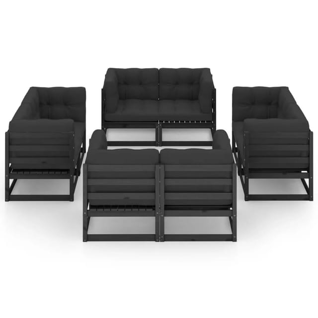vidaXL 8-tlg Garten-Lounge-Set mit Kissen Kiefer Massivholz Modell 49