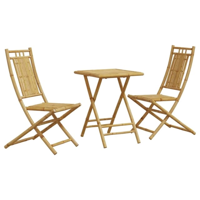 vidaXL 3-tlg Bistro-Set Bambus Modell 5