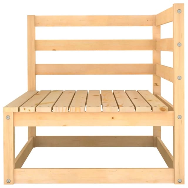 vidaXL Garten-Ecksofa Massivholz Kiefer