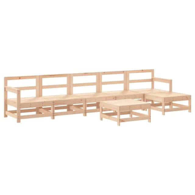 vidaXL 7-tlg Garten-Lounge-Set Massivholz Kiefer Modell 69