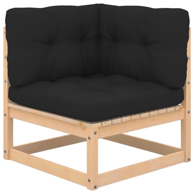 vidaXL 4-tlg Garten-Lounge-Set mit Kissen Kiefer Massivholz Modell 39