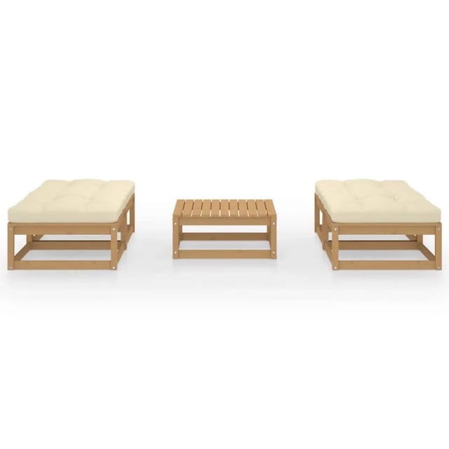 vidaXL 5-tlg Garten-Lounge-Set mit Kissen Kiefer Massivholz Modell 43