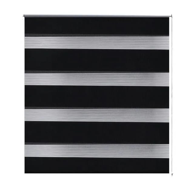 vidaXL Doppelrollo 60 x 120 cm Schwarz