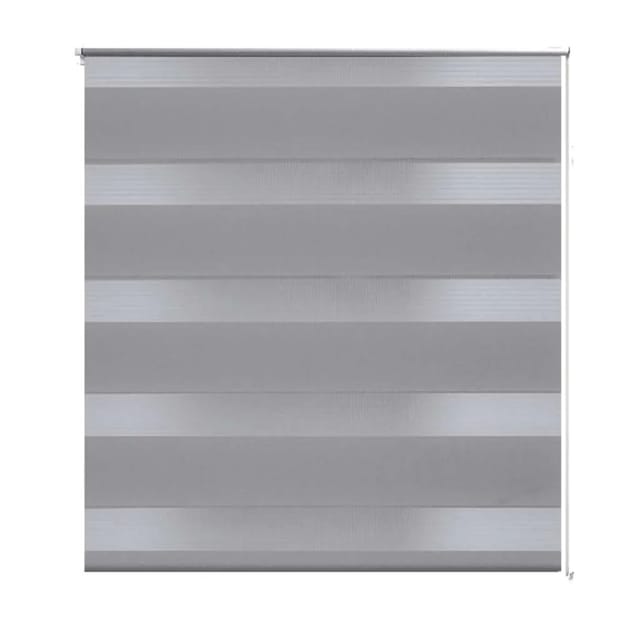vidaXL Doppelrollo Seitenzug 80 x 150 cm Grau