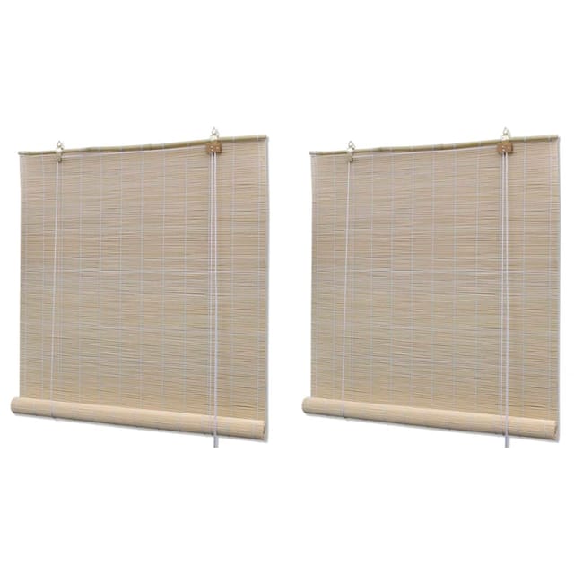 vidaXL Rollos 2 Stk aus Bambus 120 x 160 cm