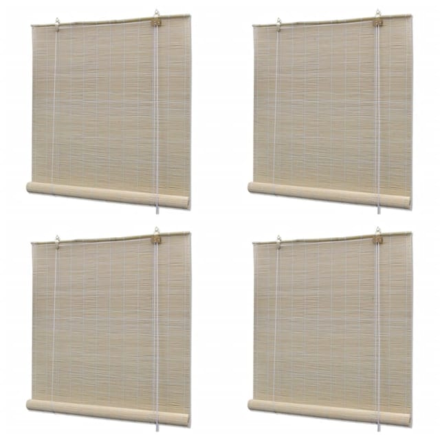 vidaXL Rollos 4 Stk aus Bambus 120 x 160 cm