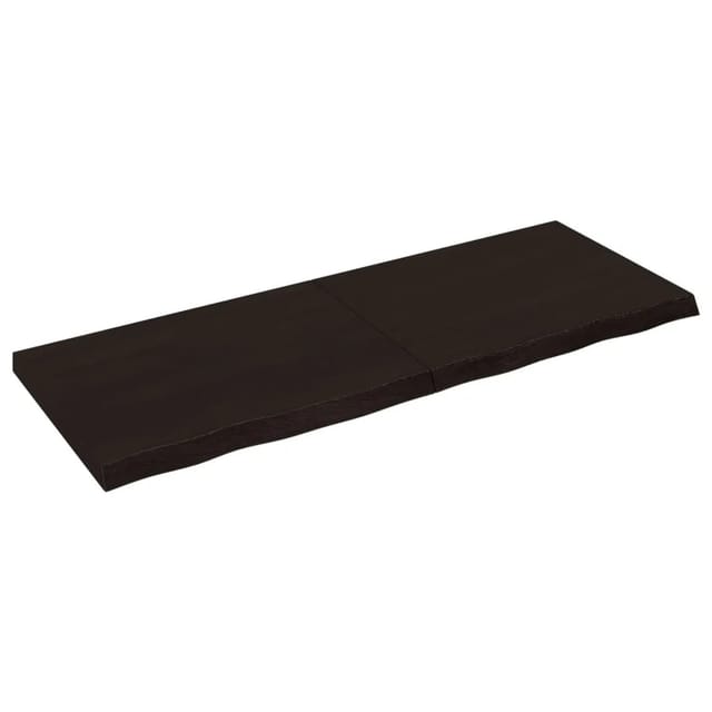 vidaXL Waschtischplatte Dunkelgrau 160x60x6 cm Massivholz Behandelt