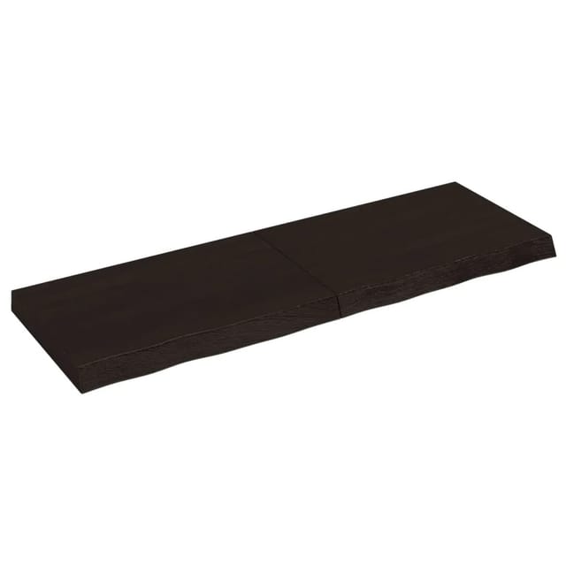 vidaXL Waschtischplatte Dunkelgrau 120x40x6 cm Massivholz Behandelt