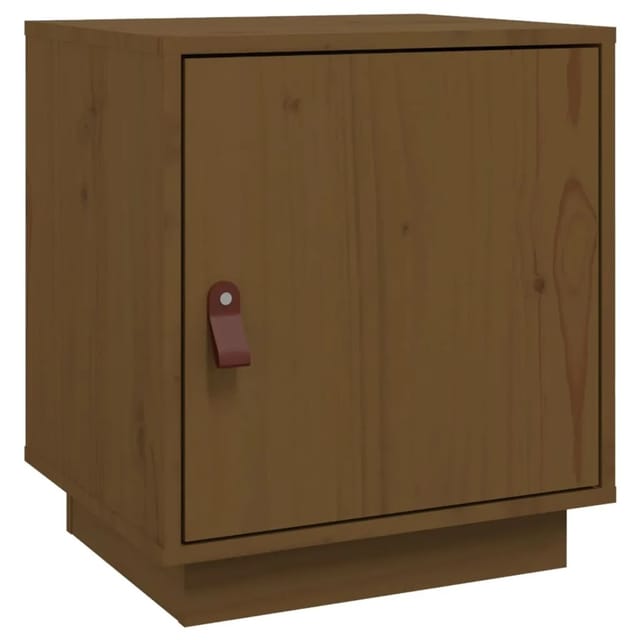 vidaXL Nachttisch Honigbraun 40x34x45 cm Massivholz Kiefer Modell 3