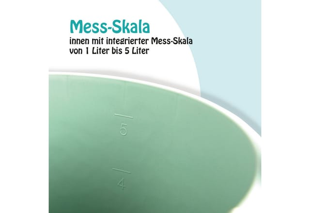 ProHome Eimer 5 Liter Kunststoffbügel Grün 1er Pack