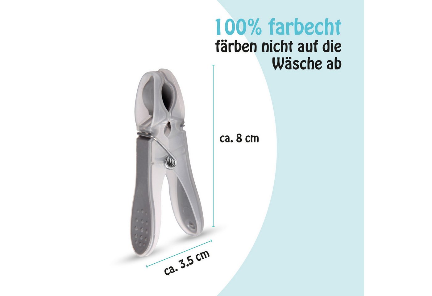 ProHome Wäscheklammern Anthrazit Rosa 20er Pack Bild 4