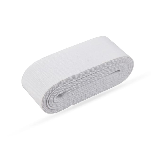 ProHome Gummiband 2,5 m x 3,5 cm Weiß