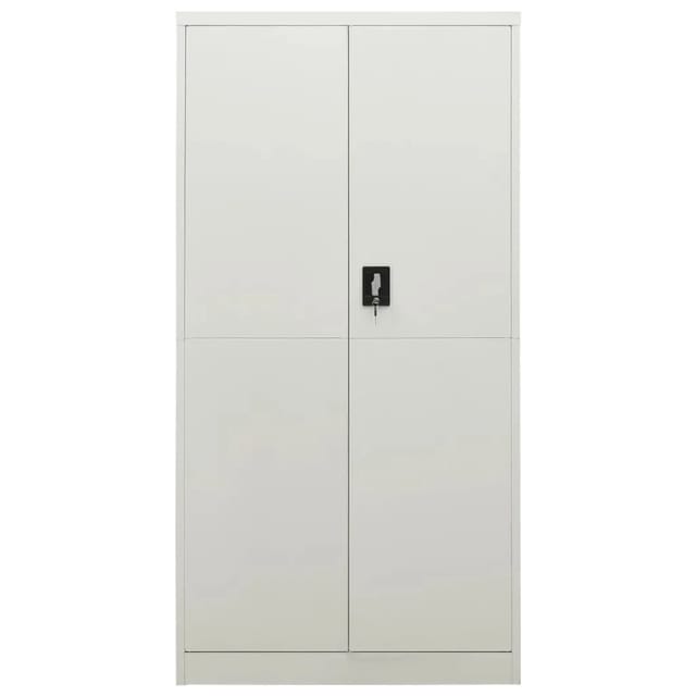 vidaXL Schließfachschrank Hellgrau 90x40x180 cm Stahl