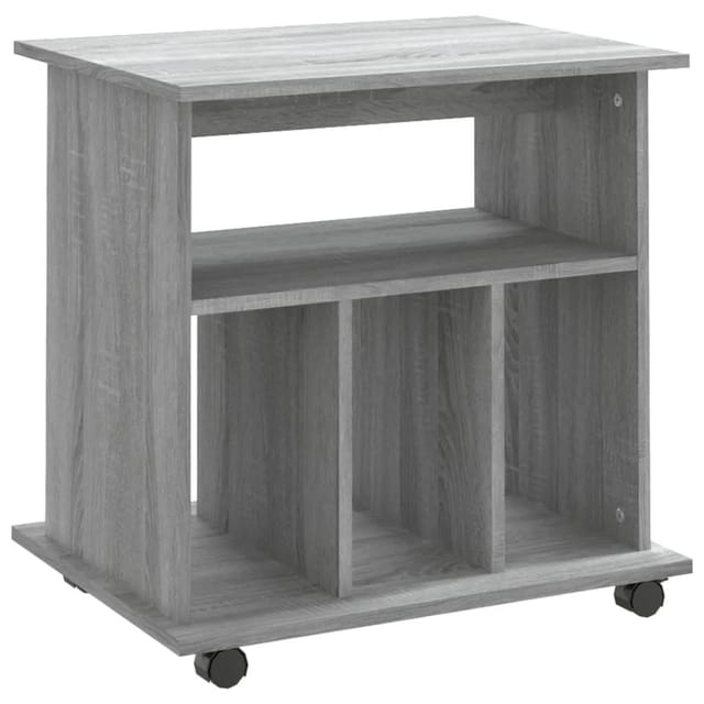 vidaXL Rollschrank Grau Sonoma 60x45x60 cm Holzwerkstoff