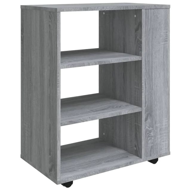 vidaXL Rollschrank Grau Sonoma 60x35x75 cm Holzwerkstoff