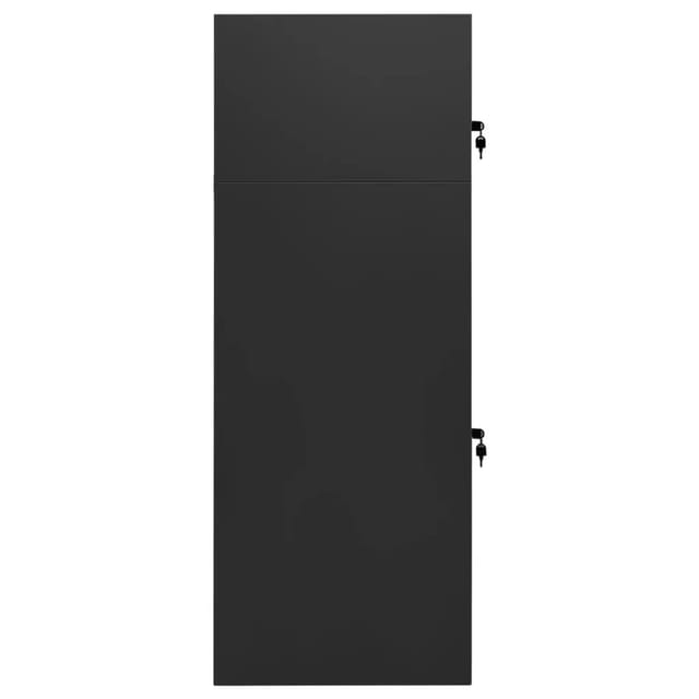 vidaXL Sattelschrank Anthrazit 53x53x140 cm Stahl