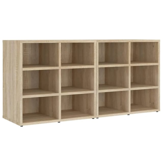vidaXL Schuhregale 2 Stk Sonoma-Eiche 52,5x30x50 cm